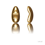 Yva is an elegant and luxurious pleasure object, crafted in 18K gold plate, with a deep and resonant vibe.