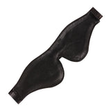 Leather Blindfold - Black .