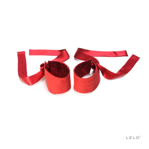 Lelo - Etherea Silk Cuffs Red