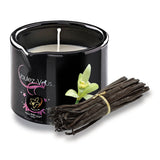 "Light, smell, massage and savour"; these four words describe perfectly the virtues of the Voulez-Vous
massage candle...