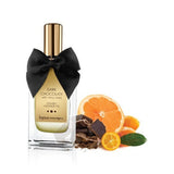 Kissable massage oil. Exquisite chocolate massage oil with notes of selected citrus, ensuring a rejuvinating and invigorating massage.