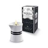 After the fragrant candle has been lid its wax is melting into pleasantly warm massage oil, which is pampering, indulging and nourishing the skin.