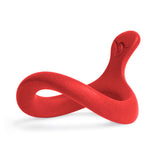 An ergonomically shaped cockring which follows the natural curves of the male body.