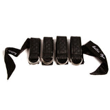 Live out your wildest bondage fantasies with this set of satin restraints from Bettie Page. Finished with reinforced wrist support, 134,6 cm satin tethers and secure D-ring fastenings, keeping your lover restrained has never been so simple and luxurious.
