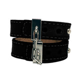 Leather cuffs by Crave.