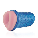 Sword by Fleshjack is still made with Fleshlight's patented SuperSkin material but the internal masturbation sleeve is enclosed in a soft case.